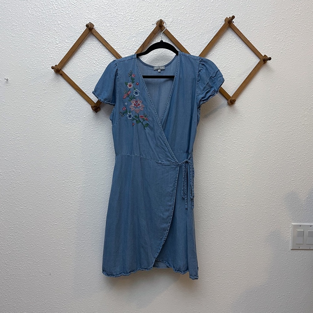 Bloom Foral Mini Wrap Dress